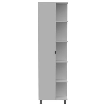 Los Angeles Corner Cabinet, White