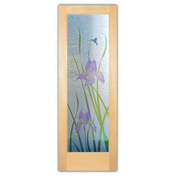 Interior Prehung Door or Interior Slab Door - Iris Hummingbird - Maple - 24"...