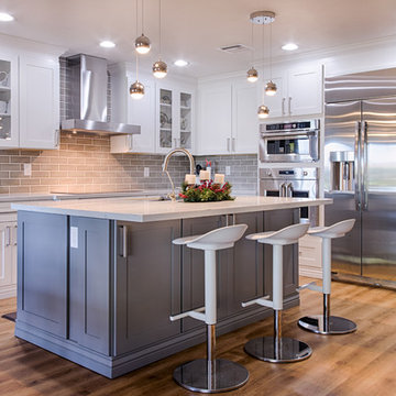 Shaker White (Value Series) and Newport in Slate (Select Series)