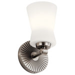 Kichler Lighting - Brianne 1 Light Wall Sconce, Classic Pewter - This 1 light Wall Bracket from the Brianne collection by Kichler will enhance your home with a perfect mix of form and function. The features include a Classic Pewter finish applied by experts.