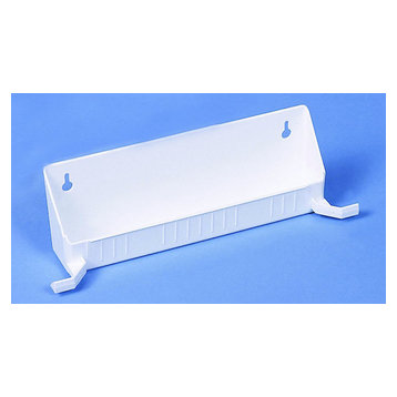 Rev-A-Shelf 6561-11-4 6561 Series 11" Tab Stop Sink Front Tip-Out - White
