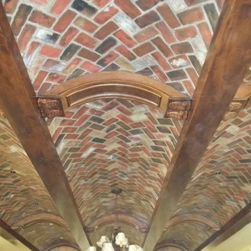 Faux Brick Herringbone Pattern