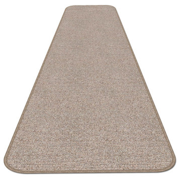 Skid-Resistant Carpet Runner Pebble Beige, 36"x12'