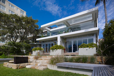 This is an example of a contemporary garden in Sydney.