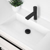 STYLISH Single Handle Modern Bathroom Faucet Sink Faucet, Matte Black Finish