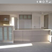 2 tier kitchen counter/splashback Phil is OK with