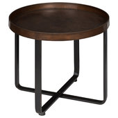 Bronze metal 2024 side table