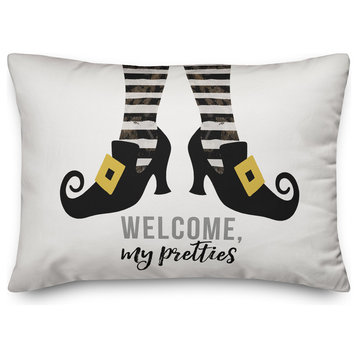 Welcome My Pretties 14"x20" Throw Pillow