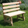 Red Cedar Backed Bench, 8'