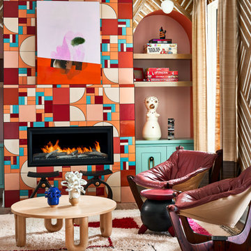 House Beautiful Whole Home Concept House: Fireplace Lounge