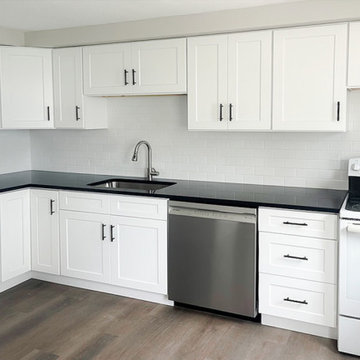 Kitchen with White Shaker Cabinets