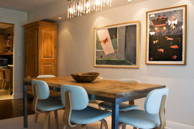 Inspiration for a contemporary dining room remodel in Toronto
