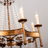 27.55 in 8-Light Candle Chandelier in Golden