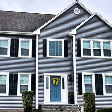 New Vinyl Siding, Windows, Doors and Gutters