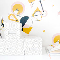 Geo Wallpaper For A Home Office - Wallpaper