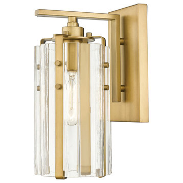 Z-Lite 3036-1S Alverton 13" Tall Bathroom Sconce - Rubbed Brass