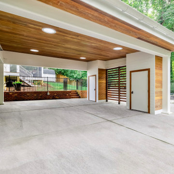 Contemporary Carport and Porch