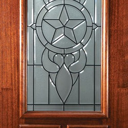 Slab House Single Door 80 Wood Mahogany Brazos 2 Panel Arch Lite - Front Doors