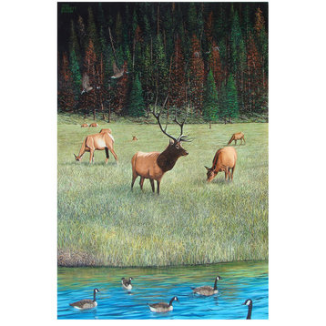 Mike Bennett Yellowstone Residents Art Print, 30"x45"