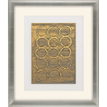Concentric in Gold Framed Art