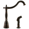 Oakmont Brass Kitchen Faucet with Side Sprayer in Oil Rubbed Bronze