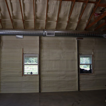 Spray foam Pole barn
