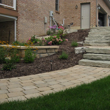 Centerville Walkout Patio with Waterfall and Fire Pit