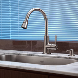 Kraus Single Lever Pull Out Kitchen Faucet KPF-2220 - Kitchen Faucets