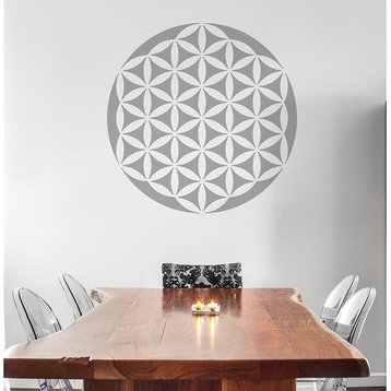 Mandala Stencil Flower of Life, Reusable For Walls, 20"