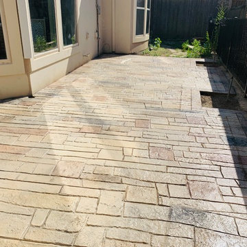 Stamped concrete Frisco , Tx - Progroup Construction