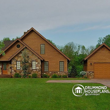 Bungalow Country Craftsman House Plan # 2957 by Drummond House Plans