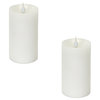 Simplux LED Pillar Candle WithMoving Flame, Set of 2, 3"Dx5"H