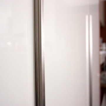 Living room Hinged Wardrobe Contemporary style High Gloss and Walnut