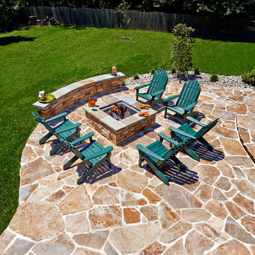 Wet-Laid Irregular Flagstone Patio