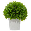 Traditional Green Faux Foliage Artificial Foliage Ball 50854