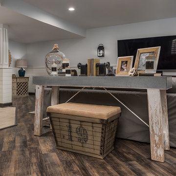Modern Farmhouse with Shiplap Basement