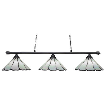 Toltec Lighting 373-MB-912 Oxford - Three Light Billiard