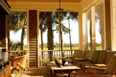 This is an example of a porch design in Charleston.