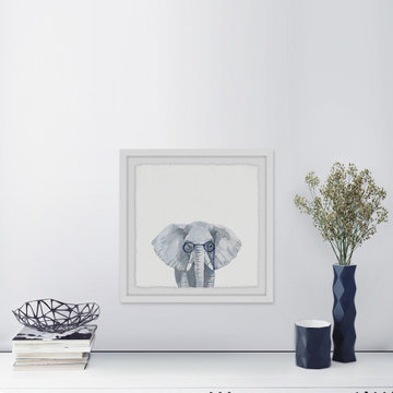 "Genius Elephant" Framed Painting Print