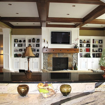 Craftsman Style Family and Dining Rooms