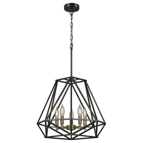 Sansa Chandelier, Bronze, 5-Light