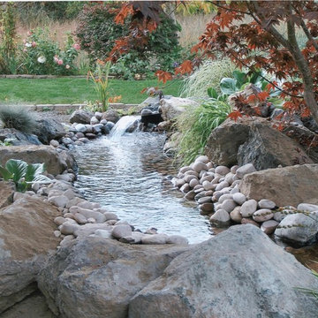 Nice and long waterfall, flowing down to larger pond, really nice and peaceful.