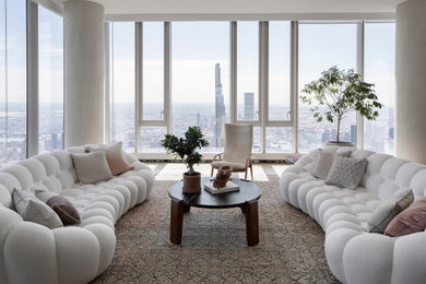 Living room photo in New York