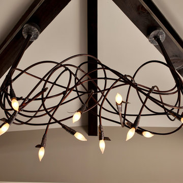 Lightsculptures Two Arm Chandelier