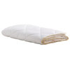 Yatas Bedding Suprelle Ultra 89" x 89" Cotton Queen Quilt in White
