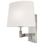 Norwell Lighting - Norwell Lighting 8240-BN-WS Grace - One Light Wall Sconce - An elegant sconce with oversized back plate and aGrace One Light Wall Brush Nickel White F *UL Approved: YES Energy Star Qualified: n/a ADA Certified: n/a  *Number of Lights: Lamp: 1-*Wattage:60w Edison bulb(s) *Bulb Included:No *Bulb Type:Edison *Finish Type:Brush Nickel