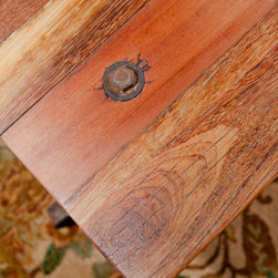 Rustic Rail Cart Table 3 - Coffee Tables