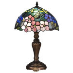 Dale Tiffany - Dale Tiffany STT16081 Fox Peony, 1 Light Table Lamp, Bronze/Dark Brown - Our lovely Fox Peony Table Lamp is a floral fantasFox Peony 1 Light Ta Antique Bronze Hand  *UL Approved: YES Energy Star Qualified: n/a ADA Certified: n/a  *Number of Lights: 1-*Wattage:75w E26 Medium Base bulb(s) *Bulb Included:No *Bulb Type:E26 Medium Base *Finish Type:Antique Bronze
