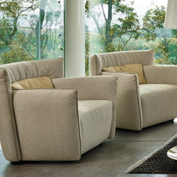 Tulip Fabric Armchair, Gamma International, Italy - Armchairs And Accent Chairs