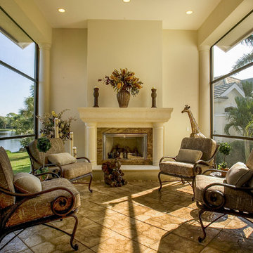 Exterior Renovation Bonita Springs FL Bonita Bay - Outdoor Kitchen/Sitting Area